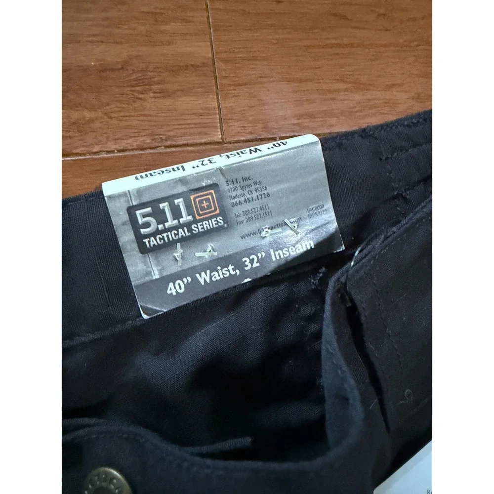 NWT 5.11 Tactical Taclite Pro Ripstop Pants Men Black 40 X 32 Cargo Pockets